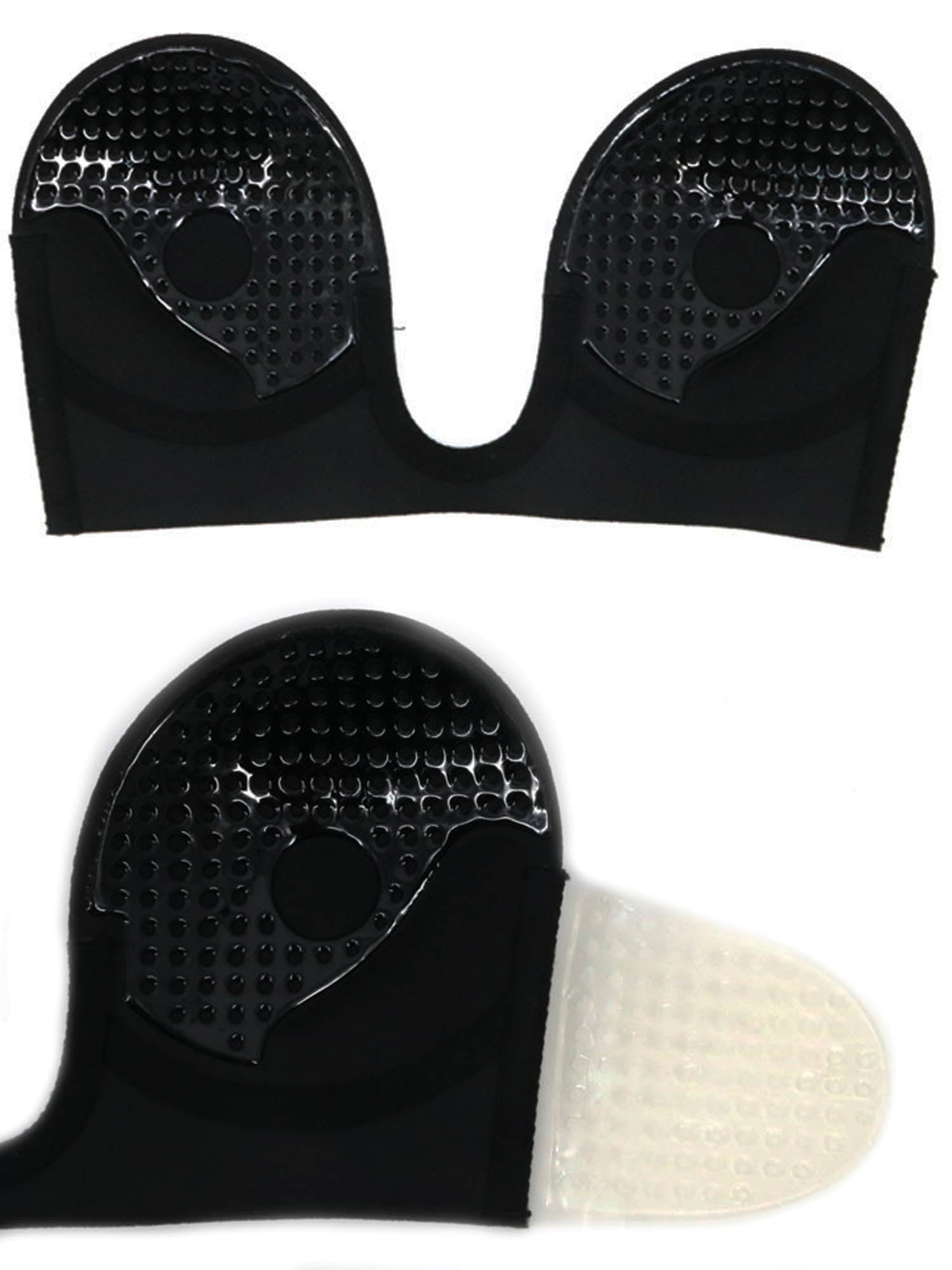 Deep Plunge Adhesive Bra-Black