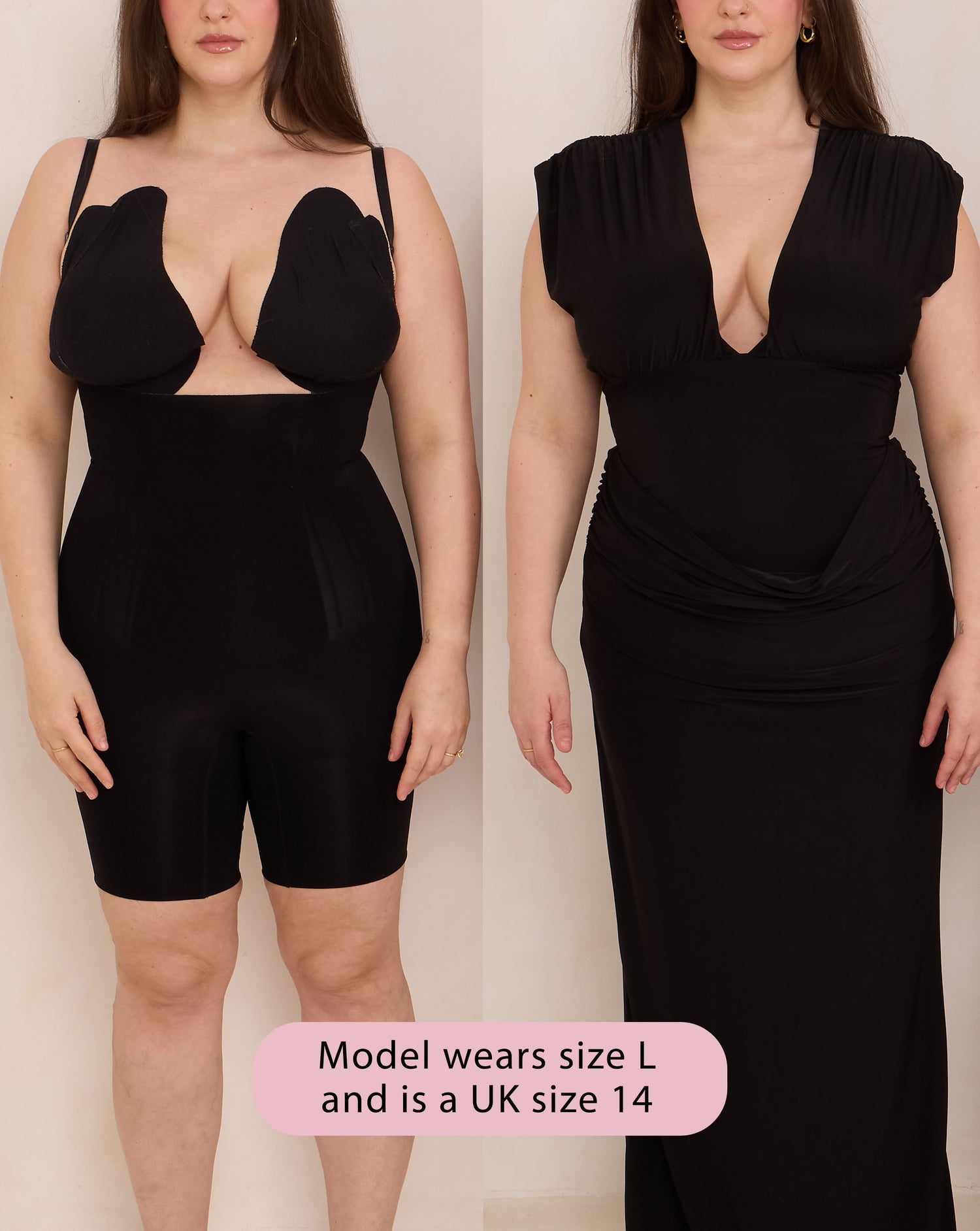 360Sculpt™- Open bust Bodysuit-BLACK
