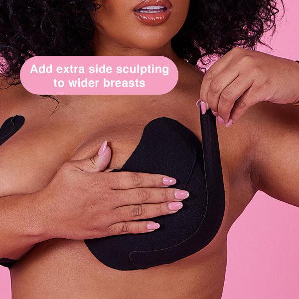 Cleavage Sculpting Body Tape Strips BLACK