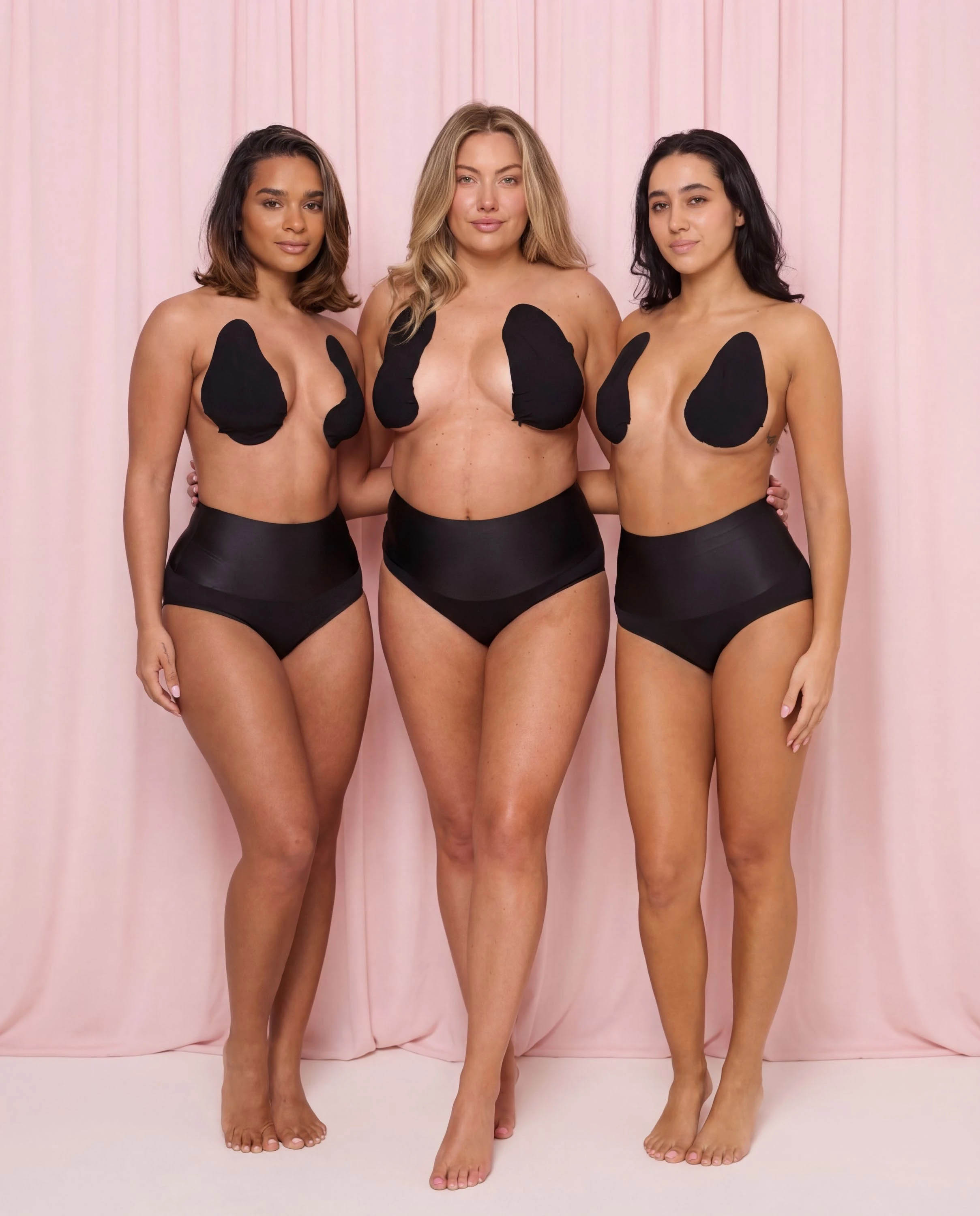 Original Lift &amp; Shape Bra Tape By Perky Pear® BLACK-A-H Cups