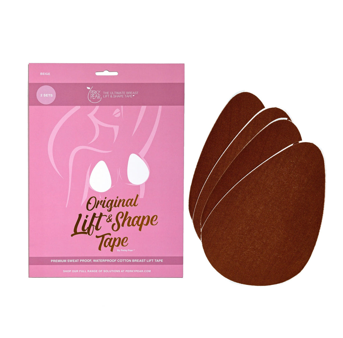 Original Lift & Shape Bra Tape By Perky Pear® BROWN-A-G Cups
