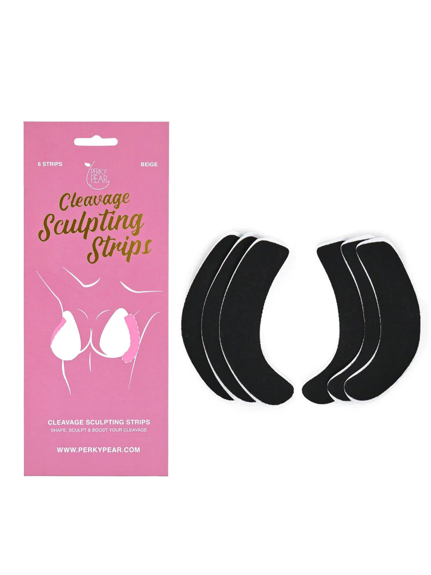 Cleavage Sculpting Body Tape Strips BLACK