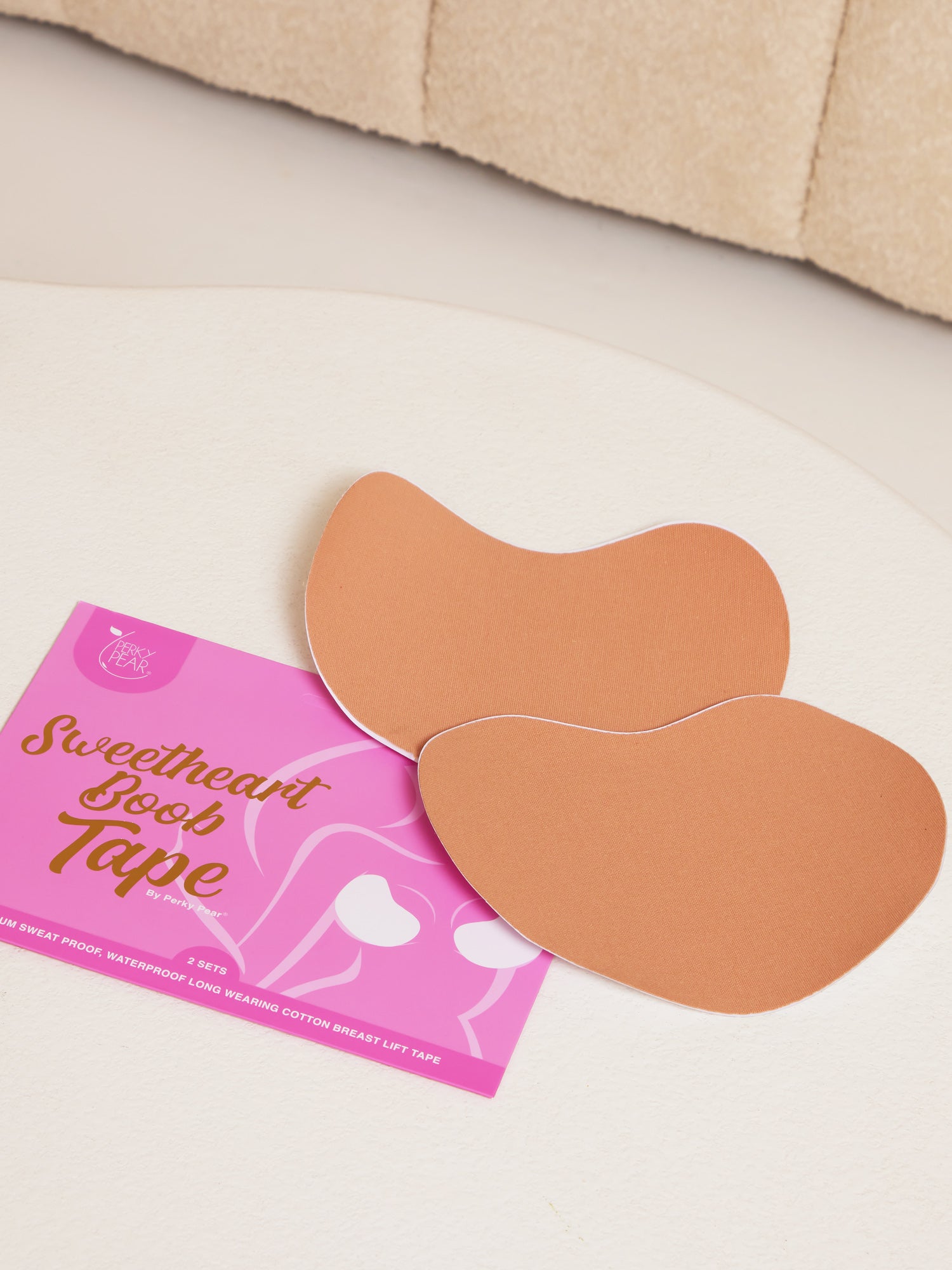 Sweetheart Strapless Boob Tape-BEIGE-A-F Cups