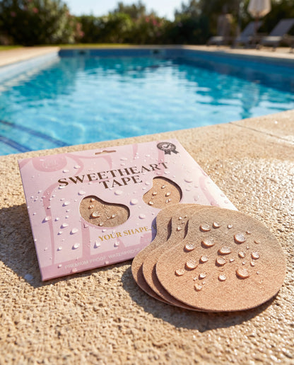 Sweetheart Strapless Boob Tape-BEIGE-A-F Cups