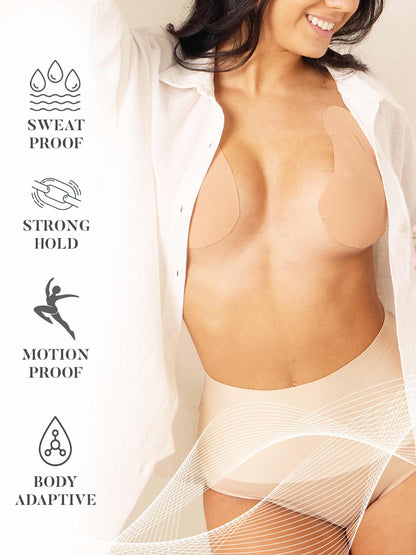 Original Lift &amp; Shape Bra Tape By Perky Pear® BEIGE- A-H Cups