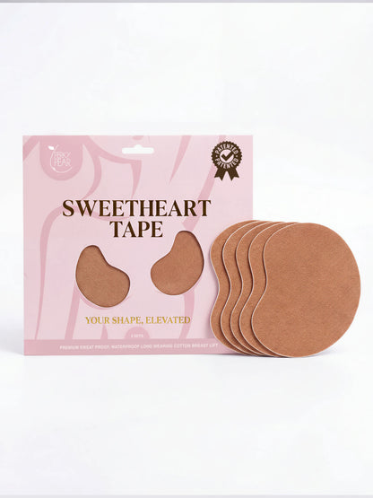 Sweetheart Strapless Boob Tape-BEIGE-A-F Cups